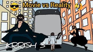 Hrithik Roshan | KRRISH 3 MOVIE VS REALITY | 2D ANIMATION | FUNNY SPOOF | Krontoon