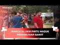 Warga Blokir Pintu Masuk Perkebunan Sawit di Padang Lawas Utara