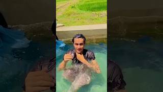 tubewell vlog #swiming #bathing #funny #shorts