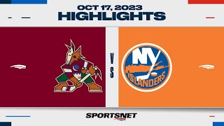 NHL Highlights | Coyotes vs. Islanders - October 17, 2023