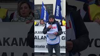 KESK Eskişehir Şubeler Platformu TÜİK ve Enflasyon rakamlarını protesto edip yürüyüş gerçekleştirdi