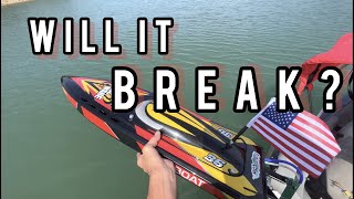 Sonicwake V2 DURABILITY Review w/ RC Boat CRASH Compilation