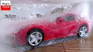 Toy Cars Getting Frozen and Unfrozen Video