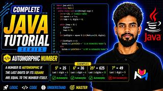Automorphic Number In Java Explained Step-by-Step | Master In Looping in Java
