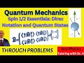 Spin 1/2 Particle in a Magnetic Field: Intricate Quantum Mechanics of Basis Change, Dirac Nota