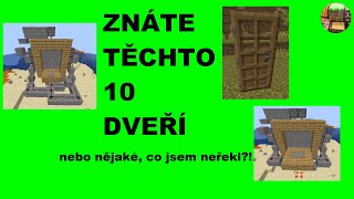 ZNÁTE TĚCHTO 10 DVĚŘÍ, NEBO NĚJAKÉ DALŠÍ, CO VE VIDEU NEJSOU? | Herní znalec