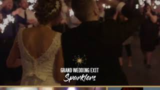 Wedding Sparklers Create Grand Wedding Exit