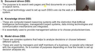 27  TYPES OF DSS & MARKET