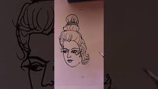 easy Krishna drawing | Simple Drawing | Easy Drawing | Line drawing kids Drawing /