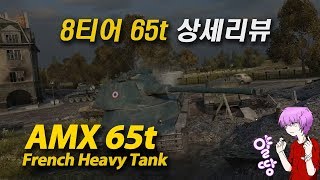 [얄땅][월드오브탱크] 프랑스 중전차 AMX 65t 자세히 알아보자 [World Of Tanks][France Tier 8 Heavy Tank Review] [월탱]