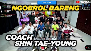 KEDATANGAN COACH STY PERTAMA KALI DI STREAM ‪@ybrap‬ #marapthons2 #shintaeyong