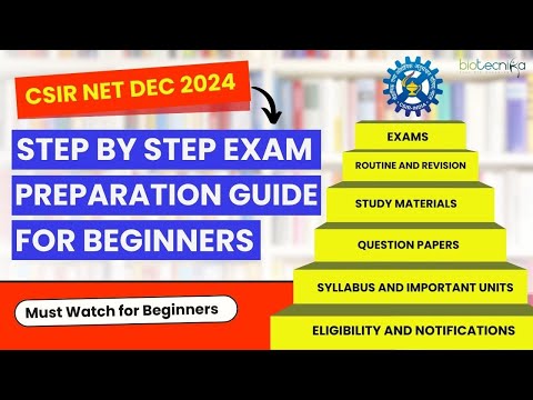 CSIR NET Life Science December 2024 Step by Step Preparation Guide for Beginners #csirnet #preparation