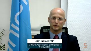 UNICEF-in Azərbaycandakı nümayəndəsi Aleks Haykensin AQTA-nın 5 illik yubileyi münasibətilə təbriki