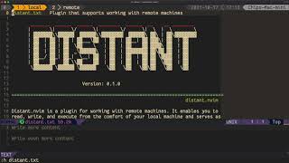 distant.nvim v0.1.0: native ssh and editing remote files without a distant server