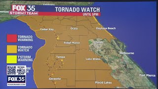 FOX 35 Storm Alert Day: Tornado Watch issued for much of Central Florida