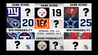 Game Theory: Week 1 Win Probabilities and Score Projections for the '22 Season