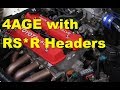 Toyota AE92 Corolla 4AGE Engine Sound RSR Headers & High Flow Exhaust