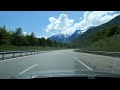 Beautiful French Alps on the A43 in France towards Italy