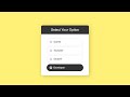 Build Stylish Custom Radio Buttons (Pure HTML + CSS) — From Basic to Advanced #cssanimation #coding