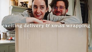 AN EXCITING DELIVERY & ZERO WASTE XMAS WRAPPING  | Vlogmas 22 🌲