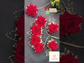 rose flowers necklace making at home ❤️​⁠@payal_creations shortvideo artificialflower flowers