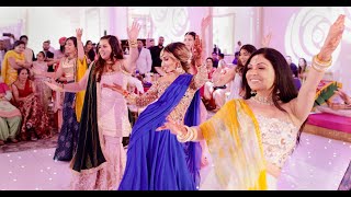 Beautiful Bride Amazing Sangeet Dance Performance With Friends - Sangeet Dance Performance - 4K
