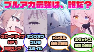 ブルアカ界最強はどの生徒だァ！？　に対する先生方の反応集【ブルアカ/ミカ/ヒナ/ホシノ/まとめ/反応集】