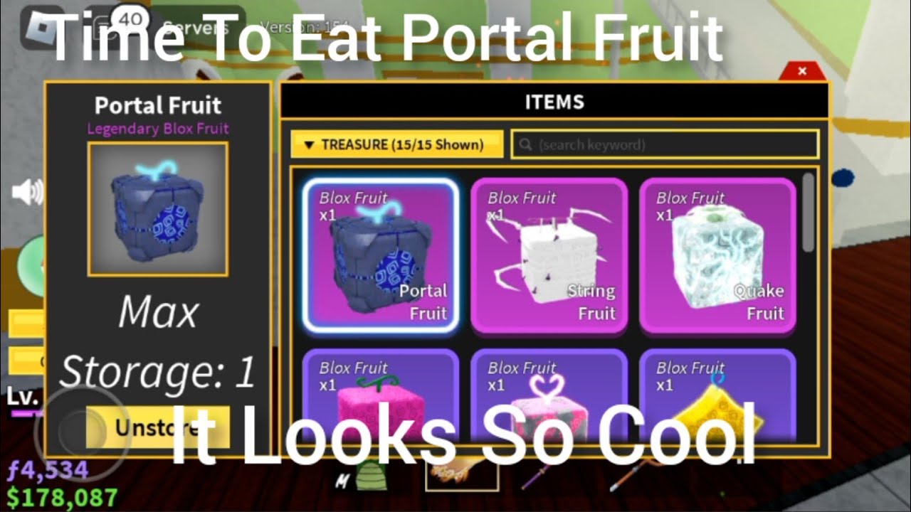 Time To Eat Portal Fruit! (Blox Fruits) - YouTube