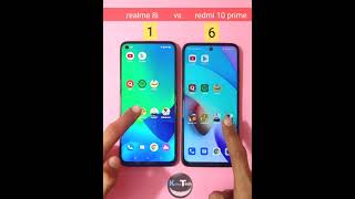 realme 8i vs redmi 10 prime speed test #speedtest #mobile #ytshorts