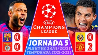 🏆 Resumen ➤ UEFA CHAMPIONS League 2021 (Fecha 5) 🔥 BARCELONA vs BENFICA (0-0) ➤ FASE de GRUPOS 🌟
