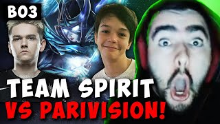 STRAY КОММЕНТИРУЕТ TEAM SPIRIT VS PARIVISION ! СТРЕЙ SATANIC 7.37e carry mid dota 2 Лучшее со Стреем