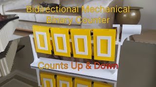 Bidirectional Mechanical Binary Counter (Modular)