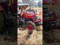 Mahindra 4x4 Tractor Power In Mud #shorts