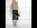 rochas patent leather midi skirt 2