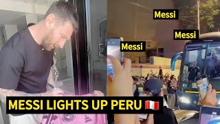 MESSI MANIA! Peru Welcomes Lionel Messi Like a King!/football news