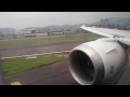 【4k動画】着陸映像 ビジネスクラス ana b787 台北松山空港 着陸後～機内アナウンス 無編集 landing