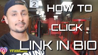 How to click link in bio on Instagram