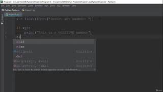 Python Practice 1 How to detect Positive and Negative Numbers