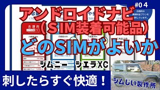 ジムニーのカスタム　アンドロイドナビ　SIMでの運用事例の紹介