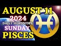 Pisces ♓ 🙌𝐃𝐫𝐞𝐚𝐦𝐬 𝐑𝐞𝐚𝐥𝐥𝐲 𝐃𝐨 𝐂𝐨𝐦𝐞 𝐓𝐫𝐮𝐞🤩 Horoscope For Today August 11, 2024 | Tarot