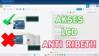 TUTORIAL TINKERCAD ARDUINO - Belajar Pemrograman Arduino Menampilkan Text di LCD I2C Untuk Pemula