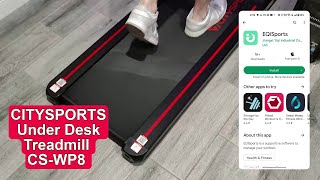 New 2023! CITYSPORTS Under Desk Treadmill CS-WP8 Quick Review | The Best Portable Walking Pad?