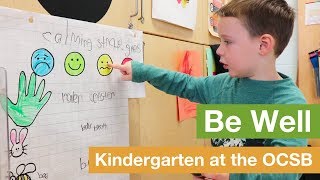 Be Well – Kindergarten at the OCSB