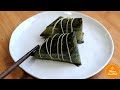 How to make Zongzi with Pork Belly, Chestnut and Mung Beans 猪肉板栗绿豆粽子