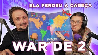 JOGANDO WAR com 2 JOGADORES AO VIVO ( e brigando um pouco )