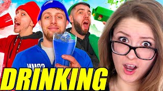 AMERICANS REACT TO SIDEMEN DRINK ONE COLOUR FOR 24 HOURS CHALLENGE