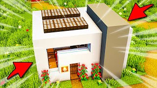 Simple Modern House in Minecraft: Timelapse