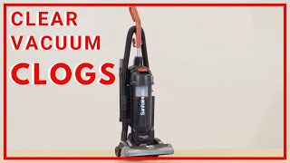 How to Clear Clogs for H-2665 Vacuum