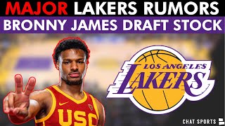 MAJOR Lakers Rumors: Bronny James 2024 NBA Draft Stock: Lakers Drafting Bronny To Keep LeBron In LA?