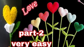 How to Crochet a Heart for Valentine's Day/Easy Step by Step/ Easy Valentine's Day Gift Idea/part -2